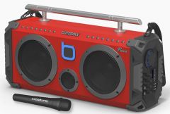 Bumpboxx Flare8 Bluetooth Boombox - Red 