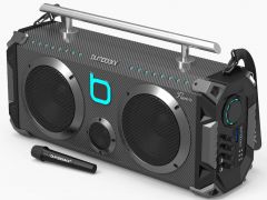 Bumpboxx Flare8 Bluetooth Boombox - Carbon Fiber