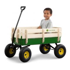 John Deere 36 Inch Stake Wagon  Sturdy Steel Wagon - (Green)