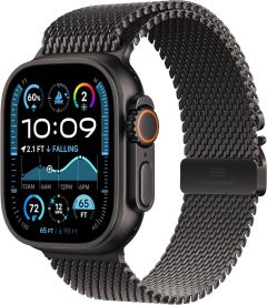 Apple Watch Ultra 2 GPS + Cellular 49mm Black Titanium Case with Black Titanium Milanese Loop - S