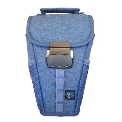 AquaVault FlexSafe Portable Travel Safe -Heather Blue