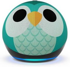 Amazon Echo Dot (5th Gen, 2022 release) Kids Designed for kids, with parental controls-Owl