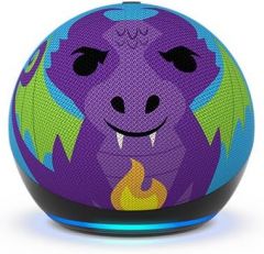 Amazon Echo Dot (5th Gen, 2022 release) Kids Designed for kids, with parental controls-Fire Dragon