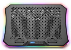 USB Laptop Cooling Pad Ergonomic w/ RGB Lights