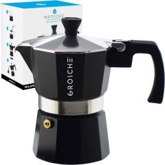 Stovetop Espresso Coffee Maker: Milano - Charcoal, 3 cup