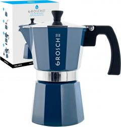 Stovetop Espresso Coffee Maker: Milano - Blue, 6 cup