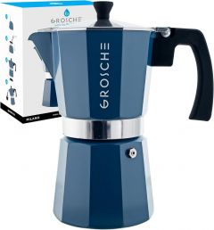 Stovetop Espresso Coffee Maker: Milano - Blue, 9 cup