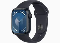 Apple Watch Series 9 GPS 41mm Midnight Aluminum Case with Midnight Sport Band - S/M