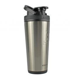 26oz Insulated Stainless Steel Shaker Bottle- Shaker lid w/handle & agitator-Stainless Steel