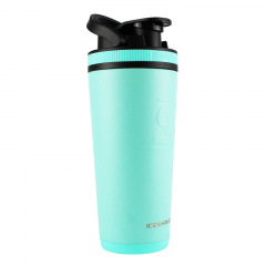 26oz Insulated Stainless Steel Shaker Bottle- Shaker lid w/handle & agitator-Mint