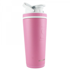 26oz Insulated Stainless Steel Shaker Bottle-Pink