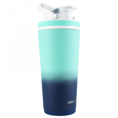 26oz Insulated Stainless Steel Shaker Bottle-Navy/Mint Ombre