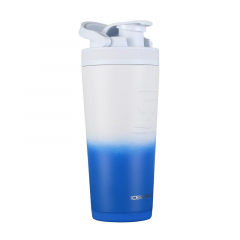 26oz Insulated Stainless Steel Shaker Bottle-Navy/White Ombre