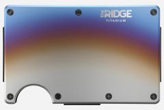 The Ridge Burnt Titanium RFID-Blocking Wallet w/ Money Clip