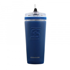 IceShaker 26oz Insulated Stainless Steel Shaker Bottle- Flex Lid w/Straw-Navy