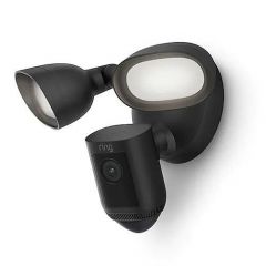 Ring Floodlight Cam Wired Pro with Bird’s Eye View and 3D Motion Detection-Black