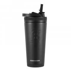 IceShaker 26oz Insulated Stainless Steel Sport Bottle-Black