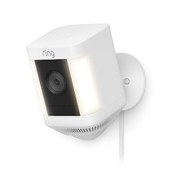 Ring Spotlight Cam Plus, Plug-in | Two-Way Talk, Color Night Vision, and Security Siren (2022 release)-White