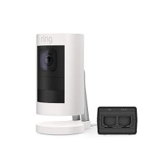 Ring Stick Up Cam Elite, Power over Ethernet HD Security Camera with Two-Way Talk, Night Vision, Works with Alexa-White