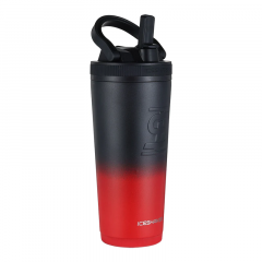 IceShaker 26oz Insulated Stainless Steel Sport Bottle-Red/Black