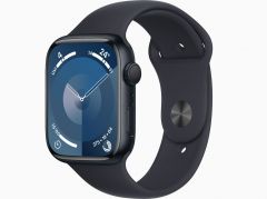 Apple Watch Series 9 GPS 45mm Midnight Aluminum Case with Midnight Sport Band - S/M