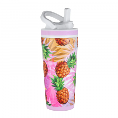 IceShaker 26oz Insulated Stainless Steel Sport Bottle-Pineapple