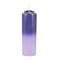 IceShaker 20oz Insulated Stainless Steel Skinny - Tumbler w/Straw & Lid-Lilac Dream