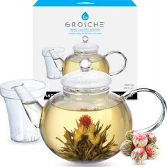 Infuser Teapot: Monaco - 1250ml/42 fl. oz glass teapot with glass infuser