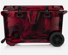 Brumate BruTank 55-Quart Rolling Cooler-Red & Black Swirl