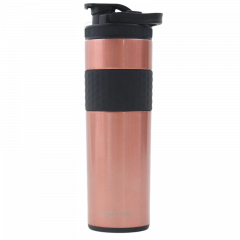 20oz Skinny Shaker Bottle - Shaker lid w/handle & agitator-Rose Gold