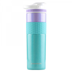 20oz Skinny Shaker Bottle - Shaker lid w/handle & agitator-Mermaid