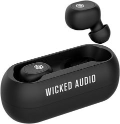 Wicked Audio Gnar True Wireless Earbuds with Charging Case - Black