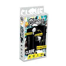 Wicked Audio Clave wired earbud-White