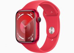 Apple Watch Series 9 GPS 45mm (PRODUCT)RED Aluminum Case with (PRODUCT)RED Sport Band - S/M