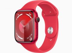 Apple Watch Series 9 GPS + Cellular 45mm (PRODUCT)RED Aluminum Case with (PRODUCT)RED Sport Band - S/M