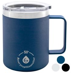 Drinkware: Everest Stainless Steel Insulated Mug 14 oz Mountain Blue