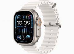 Apple Watch Ultra 2 GPS + Cellular, 49mm Titanium Case with White Ocean Band