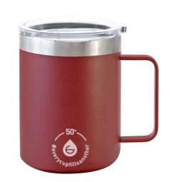 Drinkware: Everest Stainless Steel Insulated Mug 14 oz Cottage Red