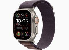 Apple Watch Ultra 2 GPS + Cellular, 49mm Titanium Case with Indigo Alpine Loop - Small