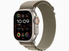 Apple Watch Ultra 2 GPS + Cellular, 49mm Titanium Case with Olive Alpine Loop - Small