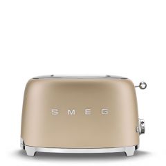 Smeg 50's Retro Style Aesthetic 2 Slice Toaster-Matte Champagne