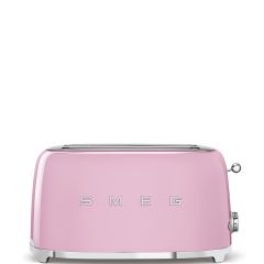 Smeg 50's Retro Style Aesthetic 4 Slice Toaster-Pink