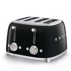 Smeg 50's Retro Style 4x4 Toaster-Black