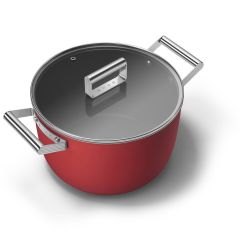 Smeg 8 qt Casserole-Matte Red