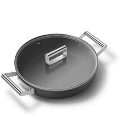 Smeg 4 qt Deep Pan-Matte Black