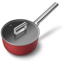 Smeg 3 qt Sauce Pan-Matte Red