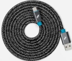 Nimble POWERKNIT Cable USB-A to USB-C 1M Cable made with Recycled Materials - Grey