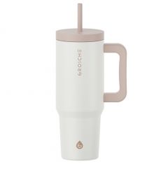 GROSCHE ASPEN 40 oz Stainless Steel Vacuum insulated Tumbler - Cream White