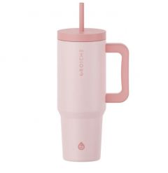 GROSCHE ASPEN 40 oz Stainless Steel Vacuum insulated Tumbler - Rose Pink