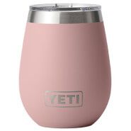 Yeti Rambler 10oz Wine Navy with Mag Slider Sandstone Pink